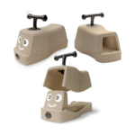 Poly Go Caminador Para Bebés Niños 4 En 1 Material Seguro_Beige